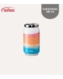 Termo Estilo Lata Thermocan Blue Waves de Acero Inoxidable