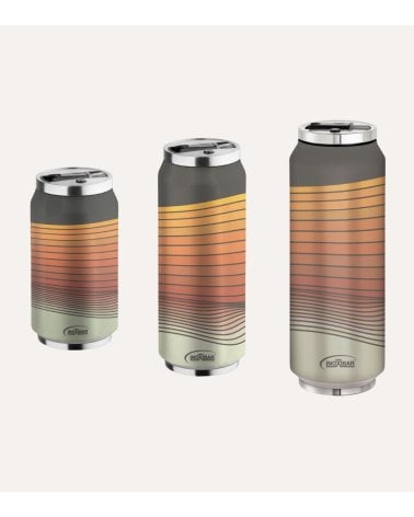 Termo Estilo Lata Thermocan Red Waves de Acero Inoxidable