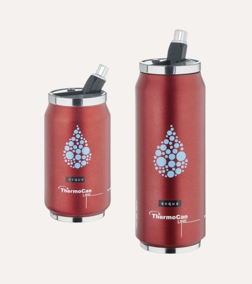 Termo Estilo Lata Thermocan Aqua de Acero Inoxidable