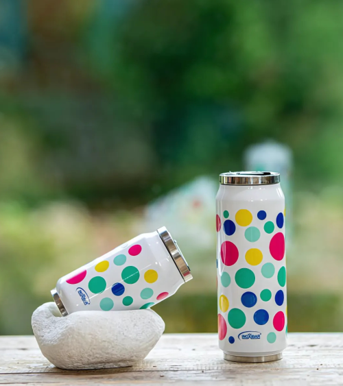 Termo Estilo Lata Thermocan Dots de Acero Inoxidable