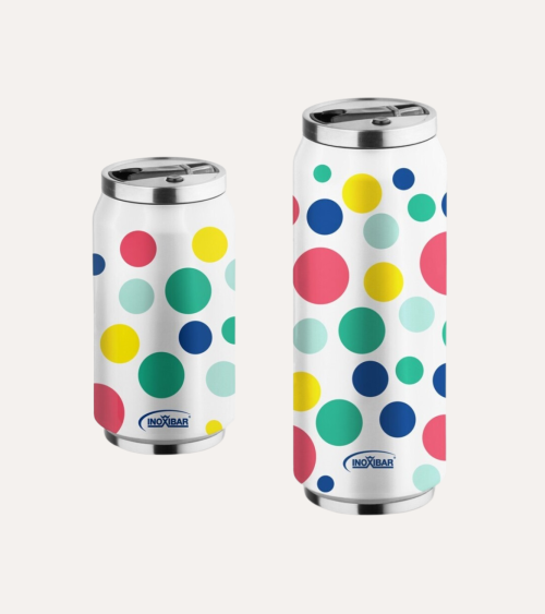 Termo Estilo Lata Thermocan Dots de Acero Inoxidable