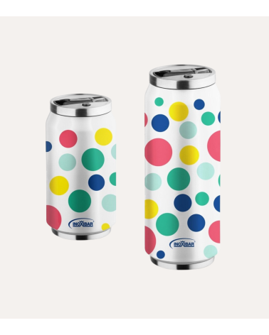 Termo Estilo Lata Thermocan Dots de Acero Inoxidable