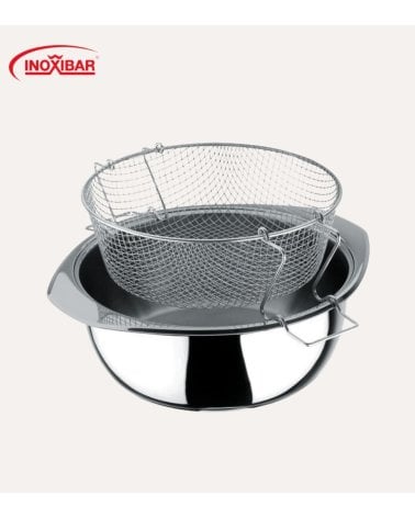 Cestillo para Freír con Bol de Acero Inoxidable 18/10