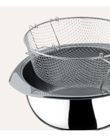 Cestillo para Freír con Bol de Acero Inoxidable 18/10