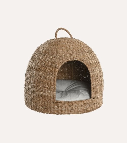 Cama para Mascotas Cueva Tejida de Alga