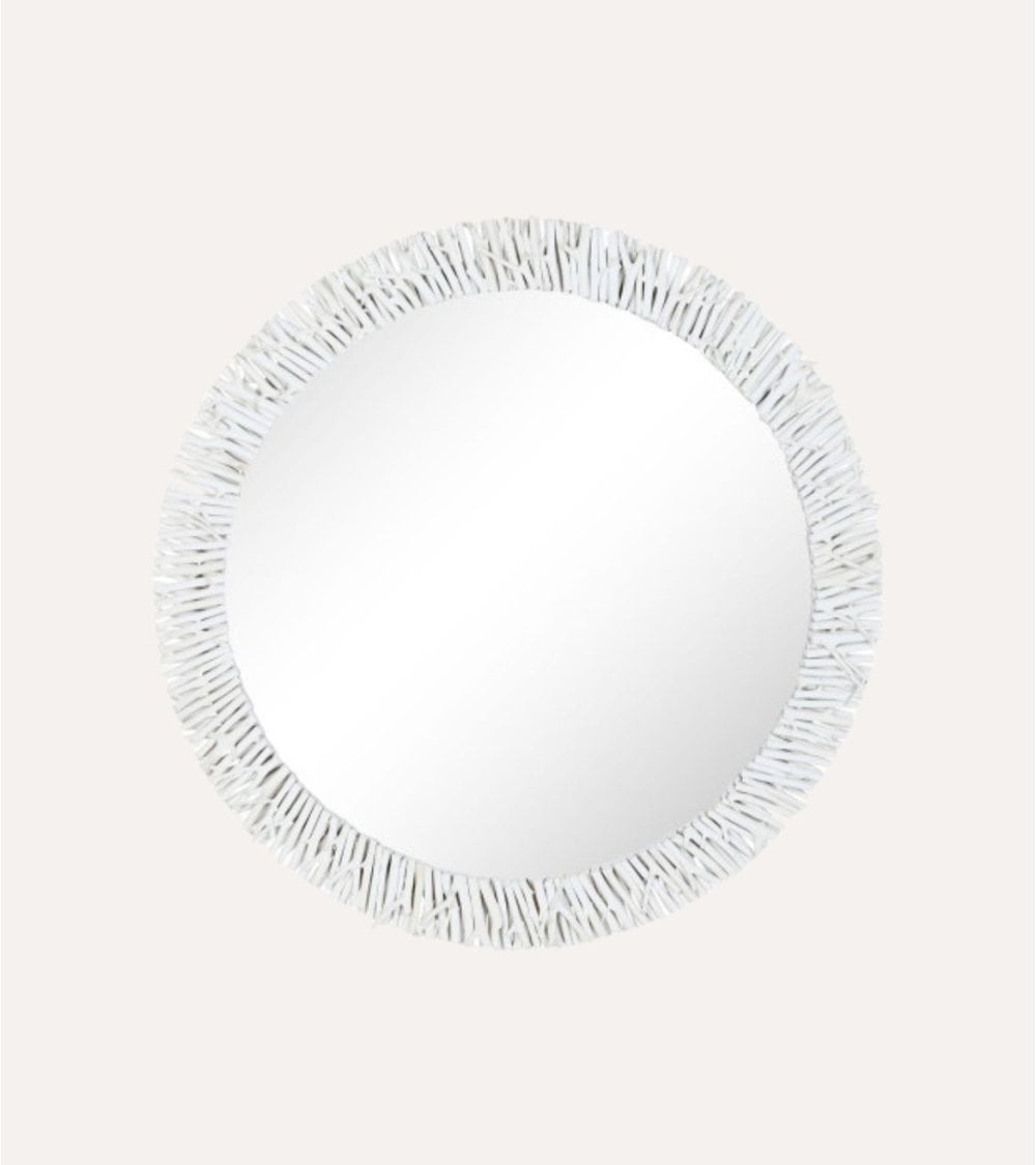 Espejo con Marco de Tronquitos de Madera