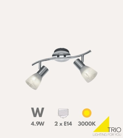 Lámpara Colgante Levisto con 2 Focos de Metal