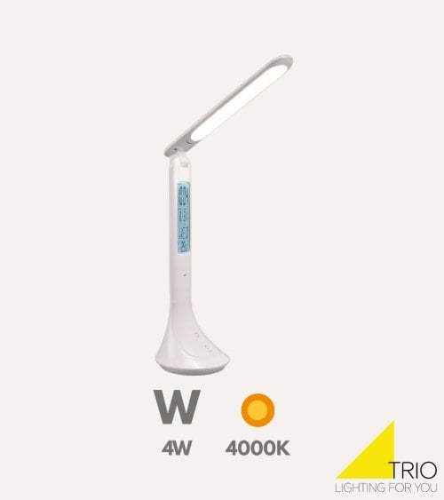 Lámpara de Mesa Patty con Reloj Digital