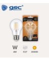 Bombilla LED Estándar E27 6W Transparente