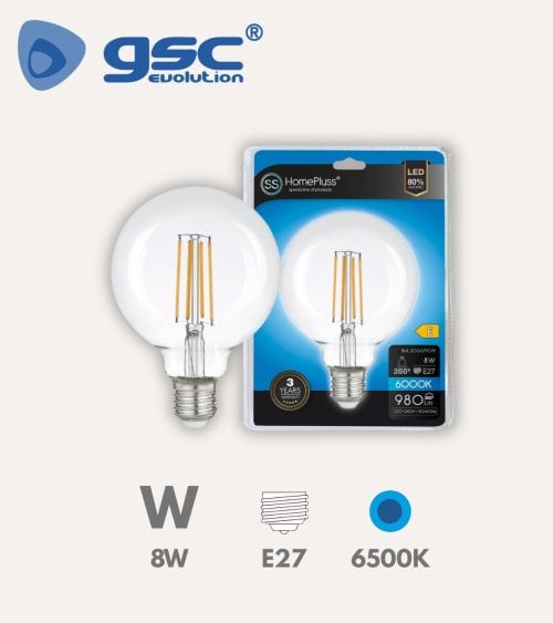 Bombilla Led Globo G95 E27 8W