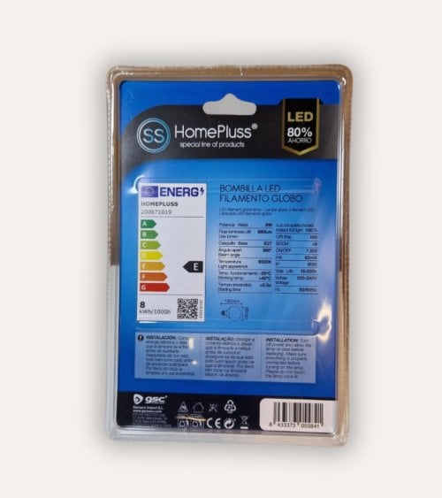 Bombilla Led Globo G95 E27 8W