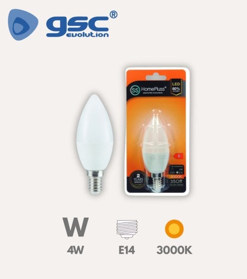 Bombilla Led Vela E14 4W
