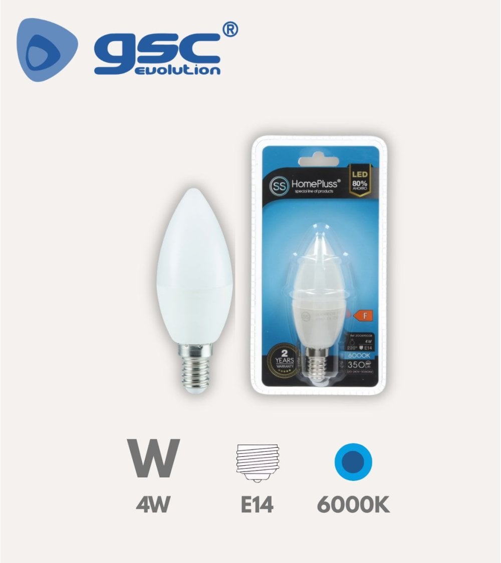 Bombilla Led Vela E14 4W