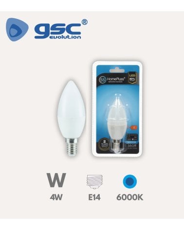 Bombilla Led Vela E14 4W