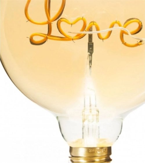 Bombilla Led con Palabra en el Interior E27 de 2W