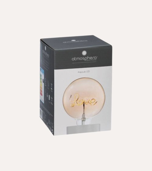 Bombilla Led con Palabra en el Interior E27 de 2W