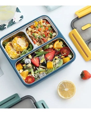 Fiambrera Hermético de Acero y Plástico