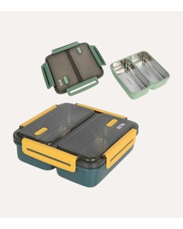 Fiambrera Hermético de Acero y Plástico