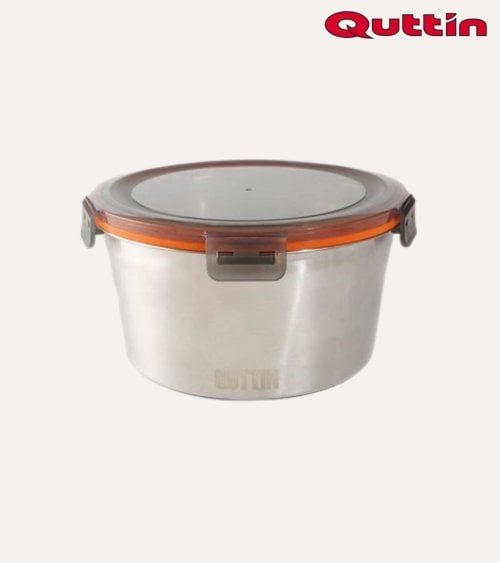 Fiambrera Hermética Redonda para Microondas de Acero