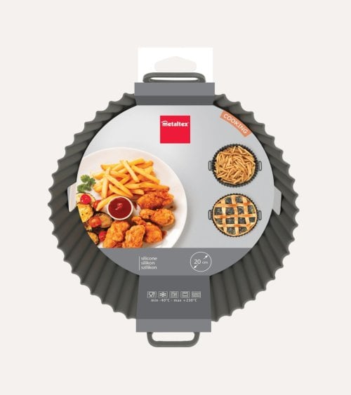 Cesta para Freidora de Aire con Asas de Silicona