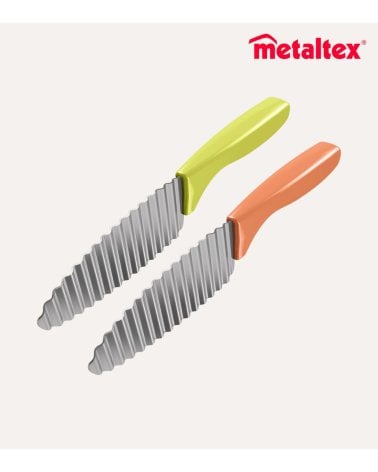 Cuchillo Ondulado Decorador de Acero Inoxidable