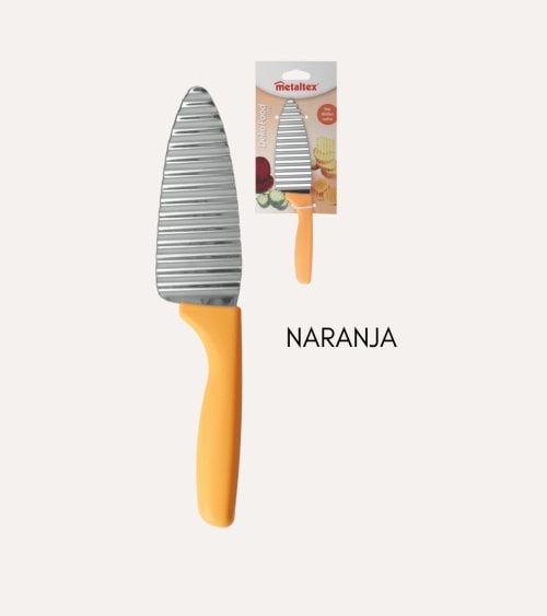 Cuchillo Ondulado Decorador de Acero Inoxidable