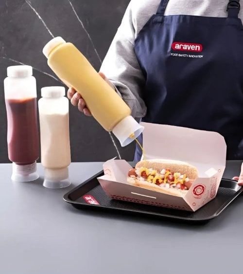 Botella Biberón de Salsas Fifo Fast Blanca de Araven