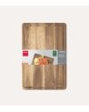 Tabla de Corte Restangular con Ranura de Madera de Acacia