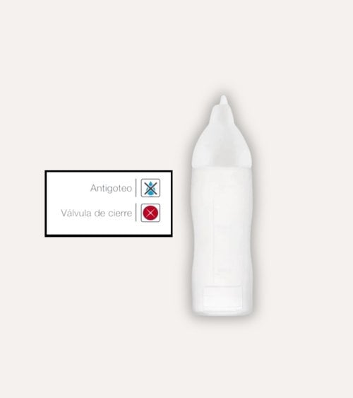 Botella Biberón Antigoteo de Salsa de Araven