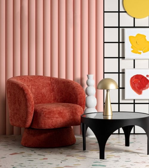 Sillón Giratorio Julienne Cherry