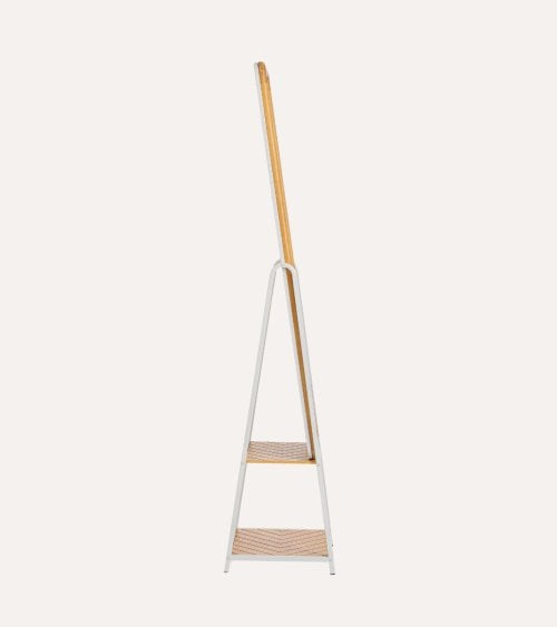 Espejo de Pie Haldor de Acero y Madera de Pino