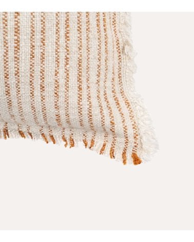 Cojín Rayas de Viscosa, Lino y Algodón