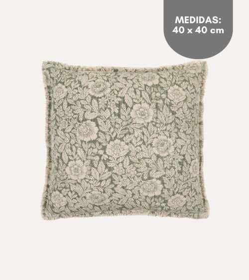 Cojín Katherine de Algodón, Lino y Poliéster