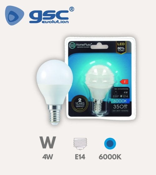 Bombilla LED Estandar E14 4W