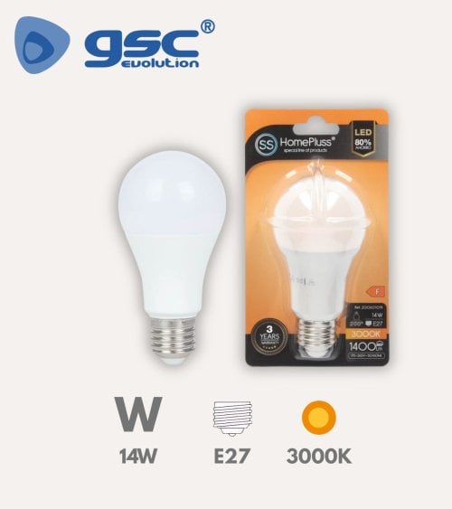 Bombilla LED Estándar E27 14W
