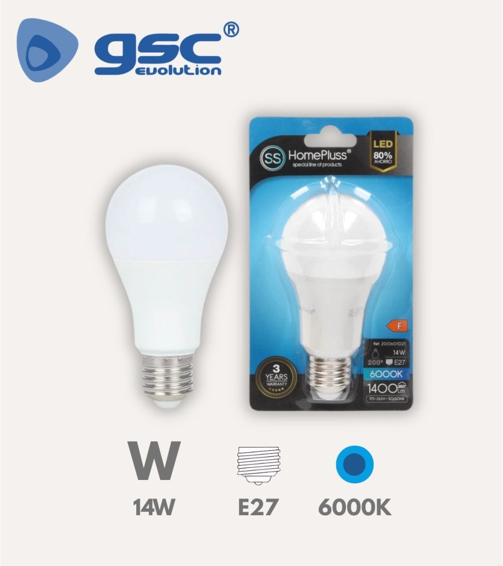 Bombilla LED Estándar E27 14W