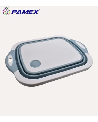 Escurridor y Tabla de Corte Plegable Lave y Corte de Plástico