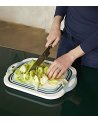 Escurridor y Tabla de Corte Plegable Lave y Corte de Plástico