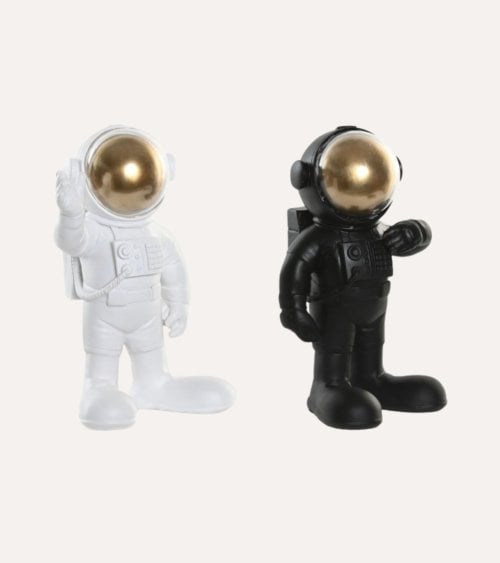Figura Decorativa de Astronauta de Resina