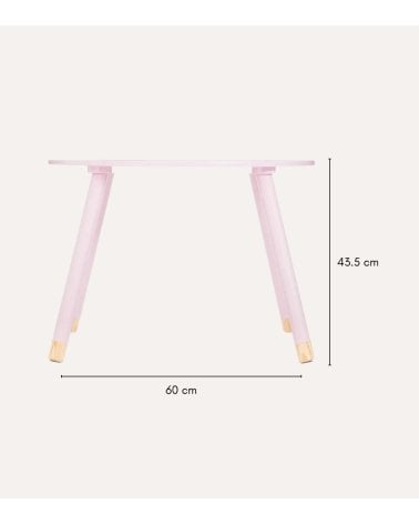 Mesa Infantil Redonda Douceur de Madera de Pino