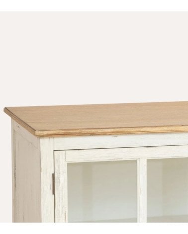 Aparador Oblia con 3 Puertas de Madera de Acacia y MDF