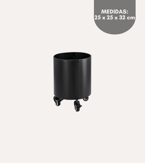 Maceta con Ruedas Haik de Acero Laminado