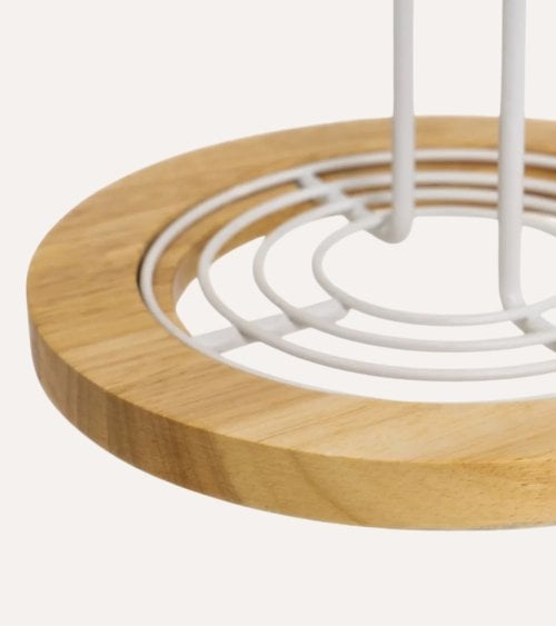 Portarrollos Luca de Hierro y Madera