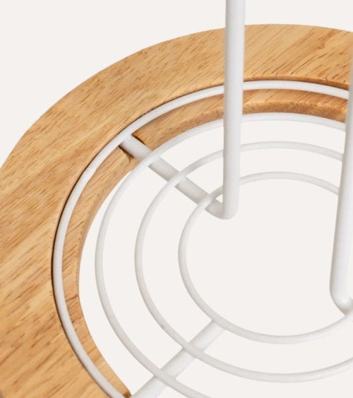 Portarrollos Luca de Hierro y Madera