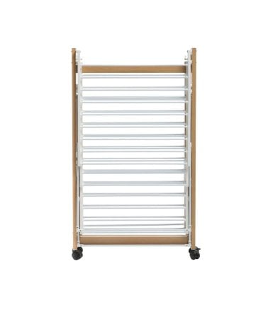 Tendedero Plegable con Ruedas de Plástico y Metal