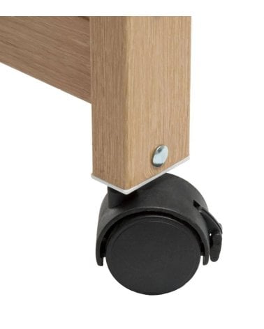 Tendedero Plegable con Ruedas de Madera y Metal -4