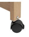 Tendedero Plegable con Ruedas de Madera y Metal -4