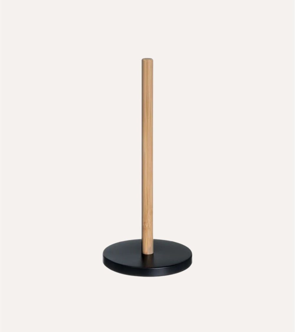 Portarrollos Black Bamboo de PP y Bambú