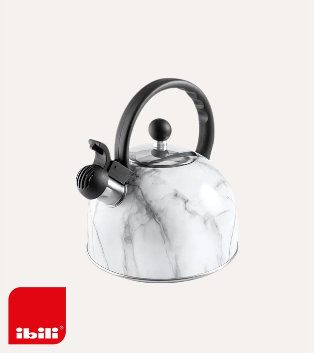 Cafetera Silbante Mármol de Acero Inoxidable