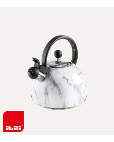 Cafetera Silbante Mármol de Acero Inoxidable